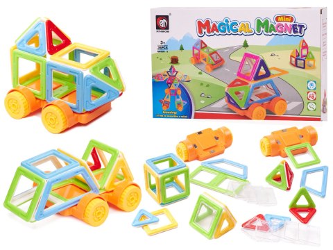 Klocki magnetyczne MAGICAL MAGNET MINI 38szt 3+ v1 Klocki magnetyczne MAGICAL MAGNET MINI 38szt 3+ v1
