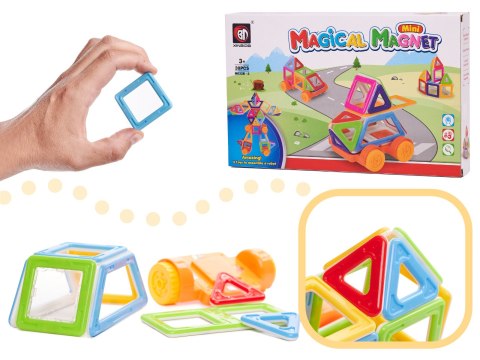 Klocki magnetyczne MAGICAL MAGNET MINI 38szt 3+ v1 Klocki magnetyczne MAGICAL MAGNET MINI 38szt 3+ v1