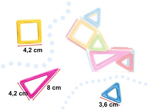 Klocki magnetyczne MAGICAL MAGNET MINI 38szt 3+ v3 Klocki magnetyczne MAGICAL MAGNET MINI 38szt 3+ v3