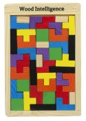 Puzzle drewniane układanka tetris klocki 40el. Puzzle drewniane układanka tetris klocki 40el.
