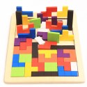 Puzzle drewniane układanka tetris klocki 40el. Puzzle drewniane układanka tetris klocki 40el.