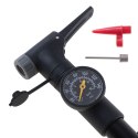 L-BRNO Pompka do roweru z manometrem rowerowa ręczna do piłki materaca z uchwytem na rower L-BRNO Pompka do roweru z manometrem rowerowa ręczna do piłki materaca z uchwytem na rower