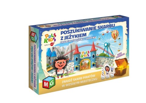 Gra planszowa Poszukiwanie skarbu z Jeżykiem Sprężyny i Drabiny 5+ MULTIGRA Gra planszowa Poszukiwanie skarbu z Jeżykiem Sprężyny i Drabiny 5+ MULTIGRA