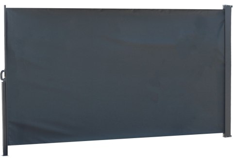 Markiza boczna tarasowa parawan osłona regulowana na taras 350x180cm szara Markiza boczna tarasowa parawan osłona regulowana na taras 350x180cm szara