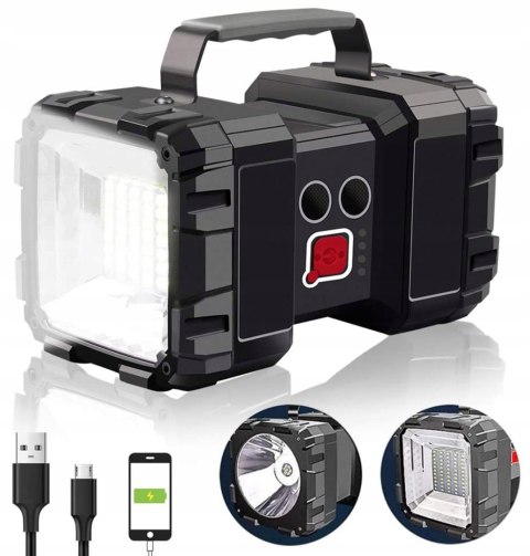 Latarka reflektor i szperacz 800 lm Power Bank Latarka reflektor i szperacz 800 lm Power Bank