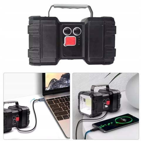 Latarka reflektor i szperacz 800 lm Power Bank Latarka reflektor i szperacz 800 lm Power Bank