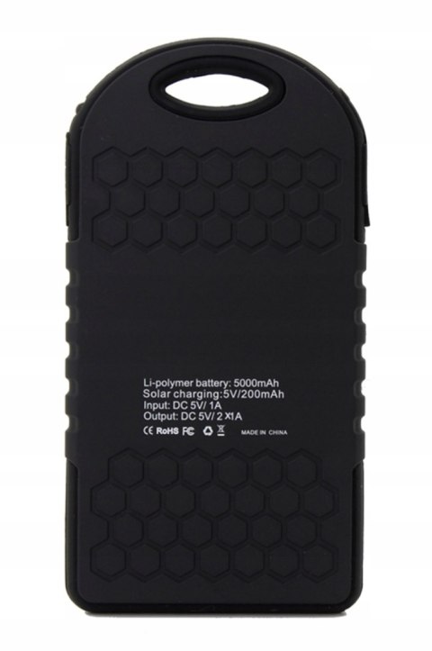 Powerbank 5000mAh ładowarka solarna Powerbank 5000mAh ładowarka solarna