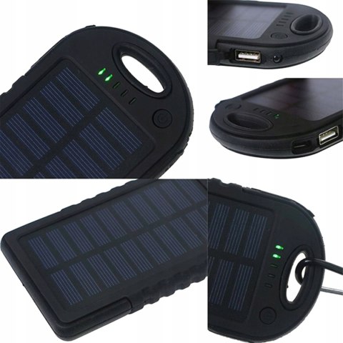 Powerbank 5000mAh ładowarka solarna Powerbank 5000mAh ładowarka solarna