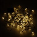 Lampki ogrodowe solarne kulki 7m 50LED ciepły biały Lampki ogrodowe solarne kulki 7m 50LED ciepły biały