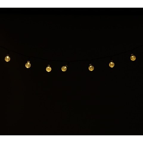 Lampki ogrodowe solarne kulki 7m 50LED ciepły biały Lampki ogrodowe solarne kulki 7m 50LED ciepły biały