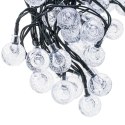 Lampki ogrodowe solarne kulki 7m 50LED ciepły biały Lampki ogrodowe solarne kulki 7m 50LED ciepły biały