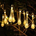Lampki solarne ogrodowe sople 6,5m 30LED ciepły biały Lampki solarne ogrodowe sople 6,5m 30LED ciepły biały