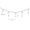 Lampki solarne ogrodowe sople 6,5m 30LED ciepły biały Lampki solarne ogrodowe sople 6,5m 30LED ciepły biały