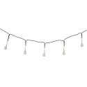 Lampki solarne ogrodowe sople 6,5m 30LED ciepły biały Lampki solarne ogrodowe sople 6,5m 30LED ciepły biały