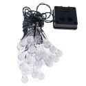 Lampki solarne ogrodowe sople 6,5m 30LED ciepły biały Lampki solarne ogrodowe sople 6,5m 30LED ciepły biały