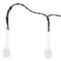 Lampki solarne ogrodowe sople 6,5m 30LED ciepły biały Lampki solarne ogrodowe sople 6,5m 30LED ciepły biały