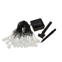 Lampki solarne ogrodowe sople 6,5m 30LED zimny biały Lampki solarne ogrodowe sople 6,5m 30LED zimny biały