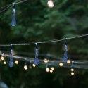 Lampki solarne ogrodowe sople 6,5m 30LED zimny biały Lampki solarne ogrodowe sople 6,5m 30LED zimny biały
