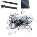 Lampki solarne ogrodowe sople 6,5m 30LED zimny biały Lampki solarne ogrodowe sople 6,5m 30LED zimny biały