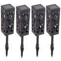 Lampy lampiony solarne stojące dekoracyjne 4 sztuki Lampy lampiony solarne stojące dekoracyjne 4 sztuki