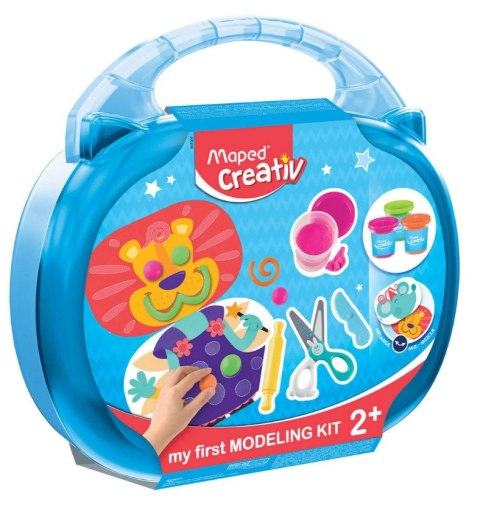 Lew z masy plastycznej w walizce Creativ Lew z masy plastycznej w walizce Creativ