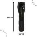 Latarka taktyczna wojskowa 800 lumenów LED ZOOM mocna USB akumulator Latarka taktyczna wojskowa 800 lumenów LED ZOOM mocna USB akumulator