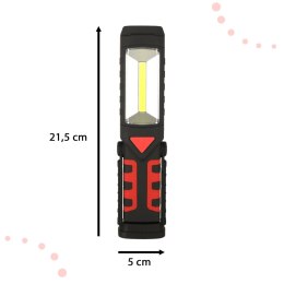 Lampa warsztatowa latarka 3w1 5 trybów USB magnes hak akumulator 1200 mAh