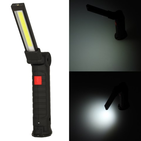 Lampa warsztatowa latarka USB 5 trybów magnes hak akumulator 1200 mAh Lampa warsztatowa latarka USB 5 trybów magnes hak akumulator 1200 mAh