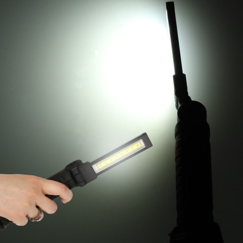 Lampa warsztatowa latarka USB 5 trybów magnes hak akumulator 1200 mAh Lampa warsztatowa latarka USB 5 trybów magnes hak akumulator 1200 mAh