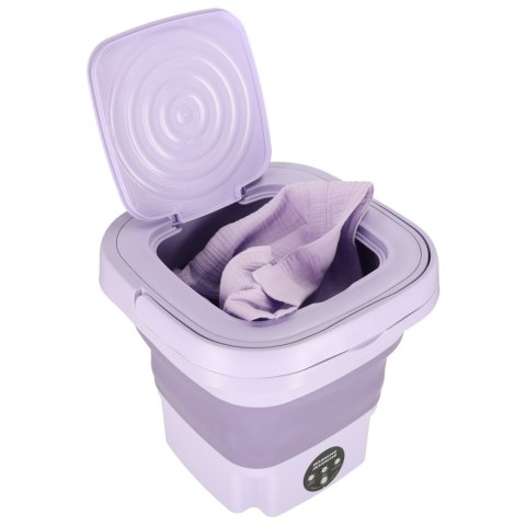 Pralka mini składana przenośna 12L fioletowa Pralka mini składana przenośna 12L fioletowa
