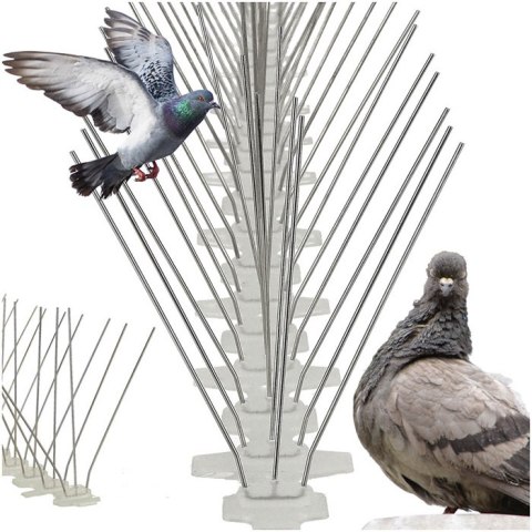 Kolce metalowe na ptaki gołębie 50cm x 11cm x 4cm Kolce metalowe na ptaki gołębie 50cm x 11cm x 4cm