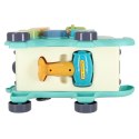 Słonik interaktywny montessori wbijak sorter klocki młotek 26cm Słonik interaktywny montessori wbijak sorter klocki młotek 26cm