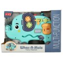Słonik interaktywny montessori wbijak sorter klocki młotek 26cm Słonik interaktywny montessori wbijak sorter klocki młotek 26cm
