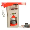 Kuchnia dla dzieci plastikowa elektroniczna z kranem palnikami dźwiękiem składana czerwona duża + akcesoria garnki naczynia Kuchnia dla dzieci plastikowa elektroniczna z kranem palnikami dźwiękiem składana czerwona duża + akcesoria garnki naczynia
