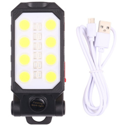 Latarka akumulatorowa lampka led lampa warsztatowa