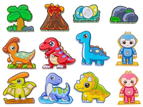 Konstrukcyjne Klocki Magnetyczne PARK DINOZAURÓW 90 El. Konstrukcyjne Klocki Magnetyczne PARK DINOZAURÓW 90 El.