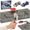Tor samochodowy wyścigowy policyjny elektryczny + 2 auta klocki konstrukcyjne GD-02 Tor samochodowy wyścigowy policyjny elektryczny + 2 auta klocki konstrukcyjne GD-02