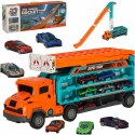 Tor wyścigowy samochodowy laweta transporter 6 el. pomarańczowy Tor wyścigowy samochodowy laweta transporter 6 el. pomarańczowy