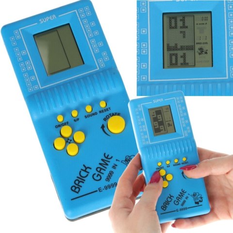 Gra Gierka Elektroniczna Tetris 9999in1 niebieska Gra Gierka Elektroniczna Tetris 9999in1 niebieska