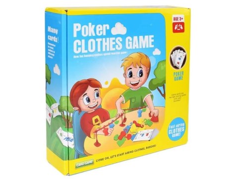 Edukacyjna gra na refleks "Poker Clothes Game", Układanka Ułóż Pranie Ubrania Edukacyjna gra na refleks "Poker Clothes Game", Układanka Ułóż Pranie Ubrania