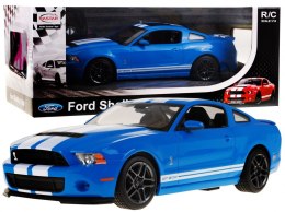 Ford Shelby Mustang GT500 niebieski RASTAR model 1:14 Zdalnie sterowane auto + pilot