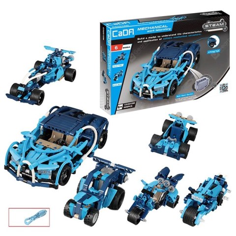 Klocki techniczne CaDA samochód 509 el. Napęd Pull-back 6w1 Klocki techniczne CaDA samochód 509 el. Napęd Pull-back 6w1
