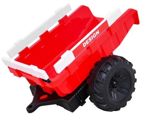 Pojazd Traktor Z Przyczepą 720-T Czerwony Pojazd Traktor Z Przyczepą 720-T Czerwony