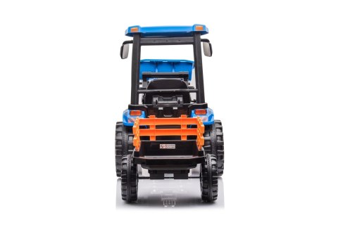 Pojazd MEGA Traktor D68 Z Przyczepką Niebieski Pojazd MEGA Traktor D68 Z Przyczepką Niebieski