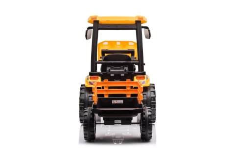 Pojazd MEGA Traktor D68 Z Przyczepką Żółty Pojazd MEGA Traktor D68 Z Przyczepką Żółty