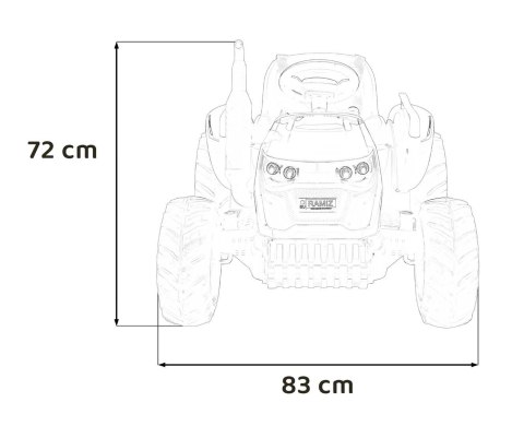 Pojazd Traktor GROW 1804 Jasno Zielony Pojazd Traktor GROW 1804 Jasno Zielony