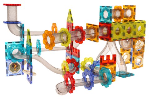 Klocki Magnetyczne Kulka Świecący Zestaw 176el. Klocki Magnetyczne Kulka Świecący Zestaw 176el.