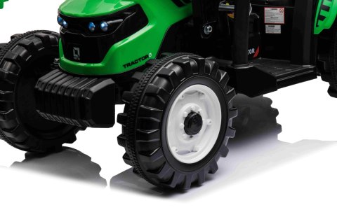 Pojazd MEGA Traktor D68 Z Przyczepką Zielony Pojazd MEGA Traktor D68 Z Przyczepką Zielony