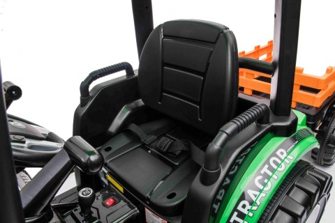 Pojazd MEGA Traktor D68 Z Przyczepką Zielony Pojazd MEGA Traktor D68 Z Przyczepką Zielony