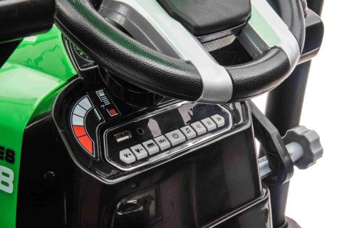 Pojazd MEGA Traktor D68 Z Przyczepką Zielony Pojazd MEGA Traktor D68 Z Przyczepką Zielony